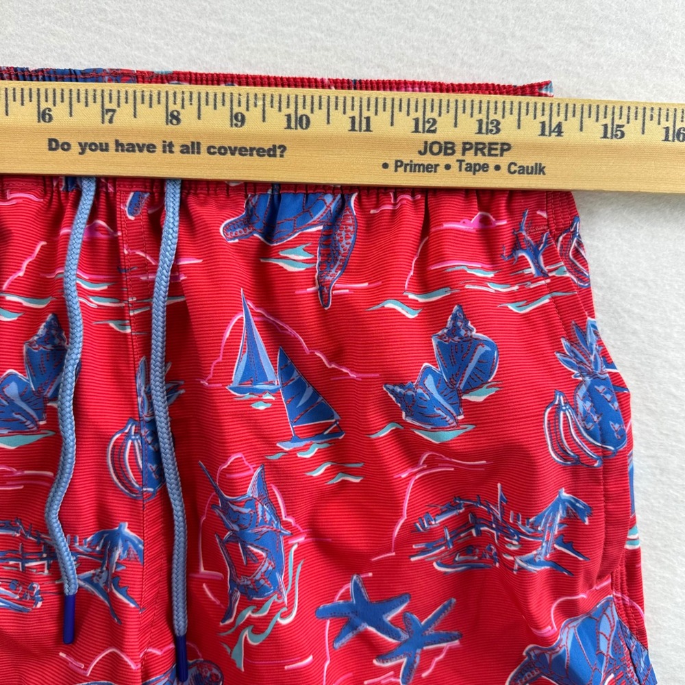 Vineyard Vines Mens XS Chappy Trunks Icons Sailors Red Nautical Swim Shorts NEW - Picture 12 of 16